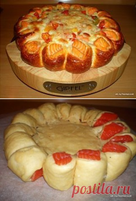 Красивый рыбный пирог!
