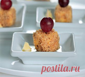 Закуска из сыра с виноградом, закуска. Пошаговый рецепт с фото