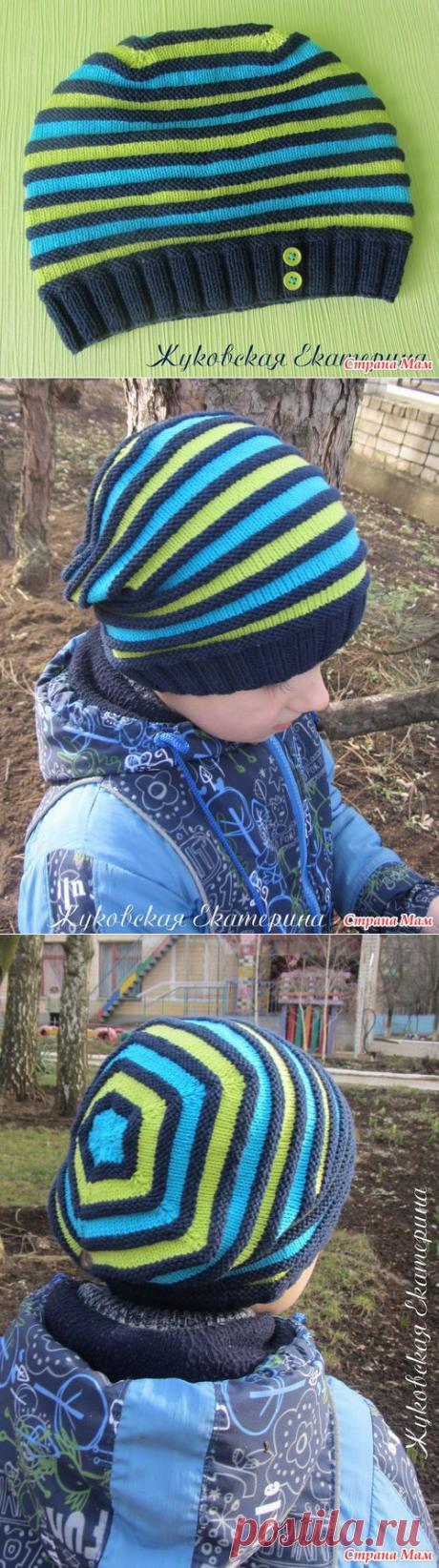 Шапочка &quot;Весёлые полосы&quot; - Вязание - Страна Мам