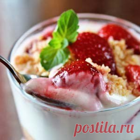 ЧИЗКЕЙК С КЛУБНИКОЙ БЕЗ ВЫПЕЧКИ