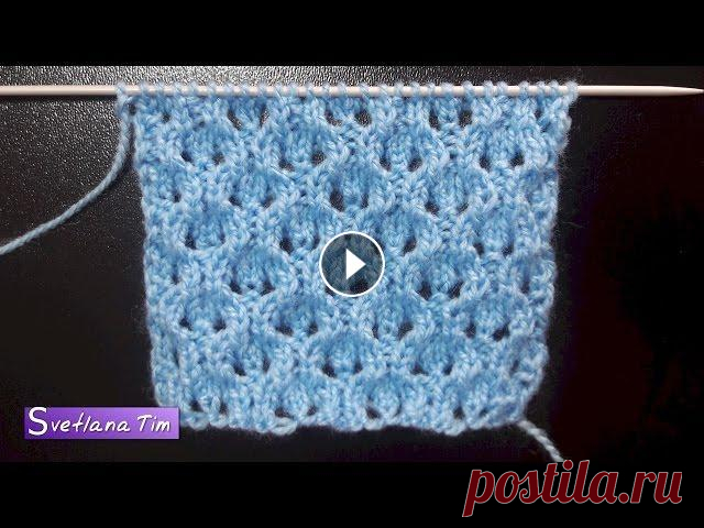 Мелкий АЖУРНЫЙ УЗОР "РОМАНТИКА" с мелким раппортом + схема узора. Вязание спицами № 450 Мелкий Ажурный узор "РОМАНТИКА" спицами. Вязание спицами. Мастер класс. Видеоуроки с подробным описанием. Ажурные узоры с мелким раппортом л...