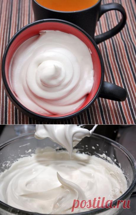 Швейцарская (итальянская) меренга — рецепт с пошаговыми фотографиями на Foodclub.ru