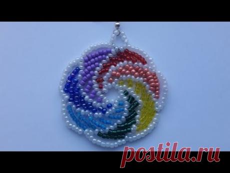Серьги из бисера "Радуга"/Earrings from beads "Rainbow"