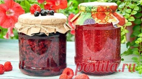 Свежая малина и смородина на зиму, рецепт без варки!