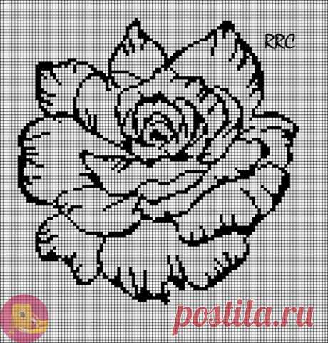 Схемы "Розы" для вышивки или вязания — Сделай сам, идеи для творчества - DIY Ideas