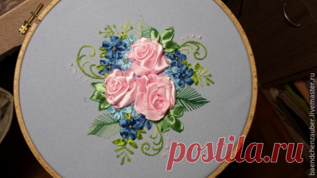 Вышиваем лентами чудесную шкатулку - Ярмарка Мастеров - ручная работа, handmade