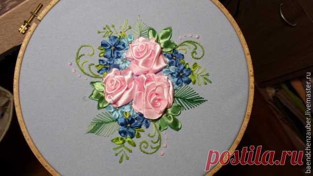 Вышиваем лентами чудесную шкатулку - Ярмарка Мастеров - ручная работа, handmade