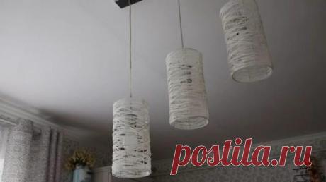 Модная вещь для интерьера из остатков пряжи и картона