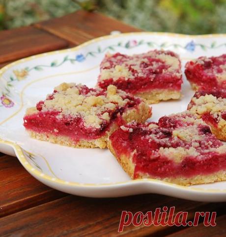 Летние малиновые квадратики