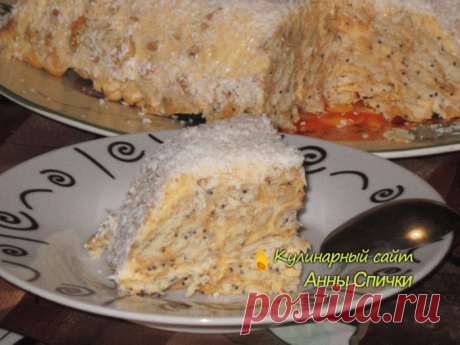 Торт без выпечки &quot;Сугроб&quot; - просто, быстро, красиво и очень вкусно