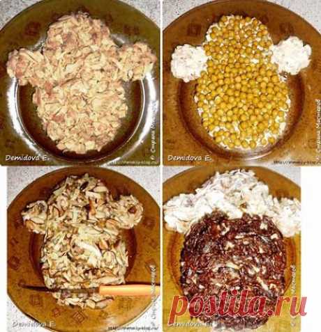 Новогодний салат &quot;Обезьянка&quot;