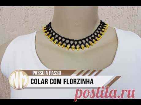 Colar Florzinha - passo a passo
