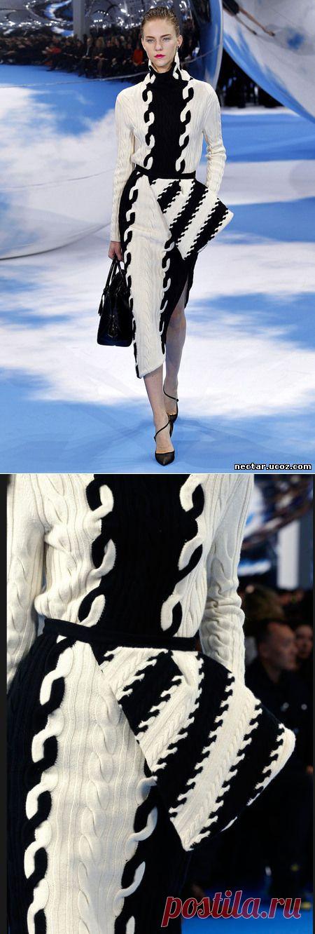 Применение узоров из курса по вязанию кос | izba-vyazalinya