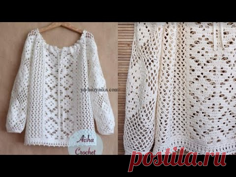 КРУЖЕВНАЯ БЛУЗКА КРЮЧКОМ. Новый процесс / Снова взяла заказ / Что ушло в роспуск?!...