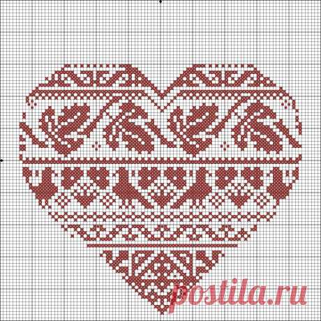 Вышиваем красивые сердечки: подборка схем — DIYIdeas
