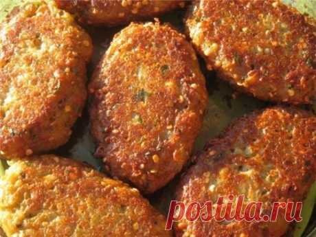 Котлеты из баклажанов и картофеля