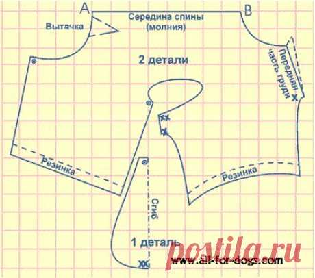 Выкройки одежды для собачек