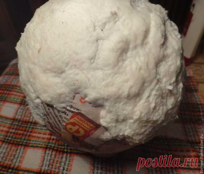 Создаем большой новогодний шар из папье-маше. Декор в технике декопатч - Ярмарка Мастеров - ручная работа, handmade