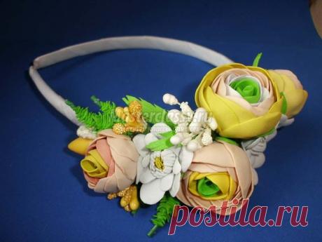 Ободок из фоамирана. Мастер-класс
