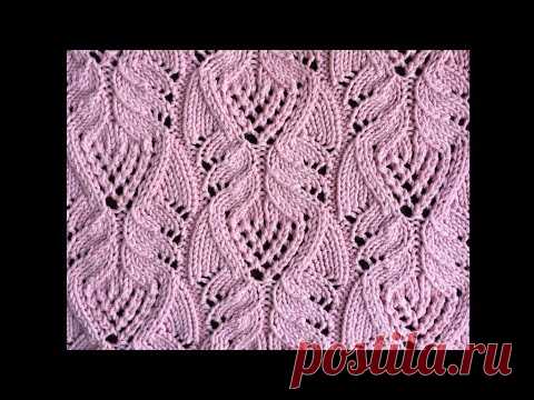 Японский узор спицами № 151