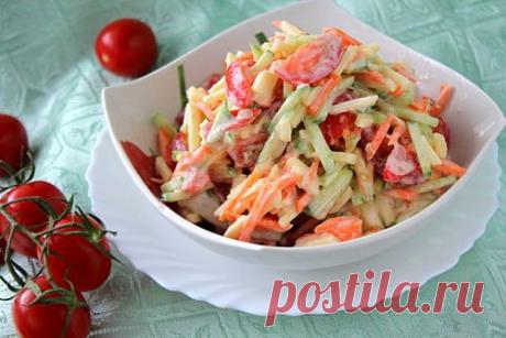 Рецепт салата "Витаминный" как в детском саду / Меню недели