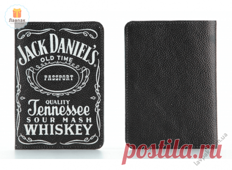 Jack Daniels - Кожаная обложка на паспорт с логотипом виски Джек Дениелс  → Купить за 199 грн. → Цена, Отзывы
