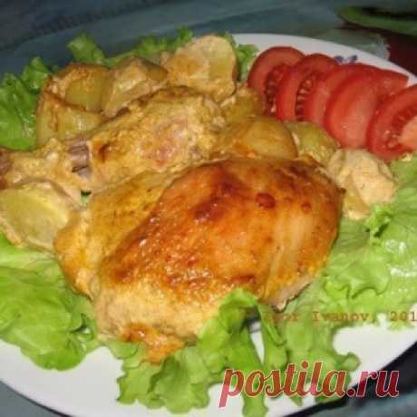 Вкусная курочка в маринаде вместе с картошкой в духовке - МирТесен