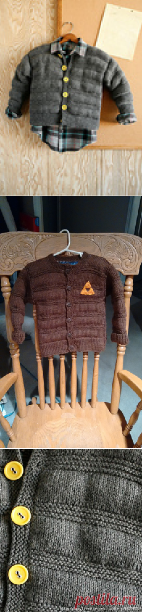 ДЕТСКИЙ КАРДИГАН СПИЦАМИ. BIFF BY CIRILIA ROSE.