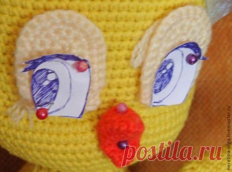 Вышиваем глазки для вязаных игрушек - Ярмарка Мастеров - ручная работа, handmade