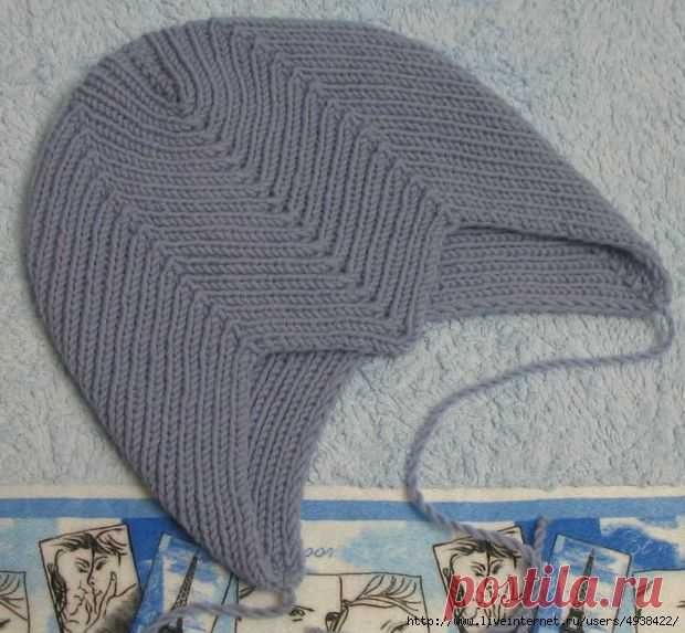 ДЕТСКАЯ ШАПОЧКА С МЫСИКОМ. BABY HAT BY OLGA DRYGANETS