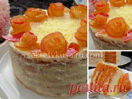 Торт с коржами на томатной пасте "Рыжая Галинка" - Секрет вкуса - sekretvkusa.ru.com