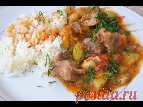 Свинина в соусе с овощами/Pork in sauce