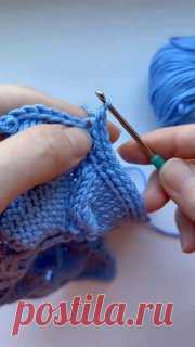 Красивая обвязка крючком 🪡<em>Красивый крайчик! И узор красивый!</em>#вязание  • #обвязка  шиндр мындр любовь ким на ютубе