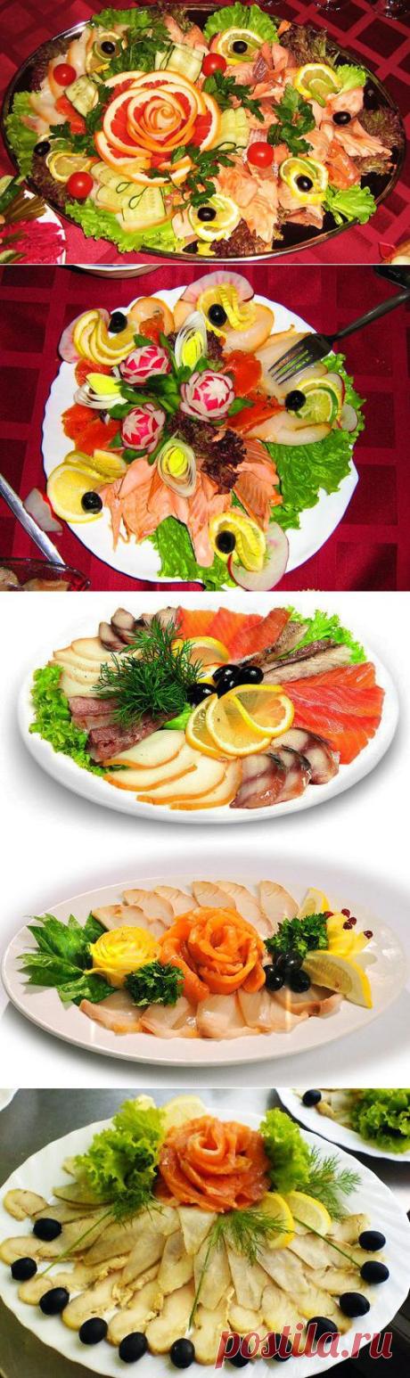 Новогодняя нарезка: рыбная тарелка | Четыре вкуса