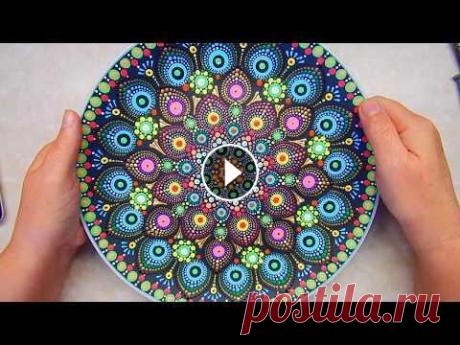 Ручная роспись тарелки красками. Мастер класс. Ручная роспись тарелки красками. Мастер класс. Соединяя краску и контуры можно получить потрясающий эффект. Принимаю заказы на точечную роспись любого...