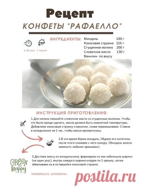 Рецепт конфеты "Рафаелло"