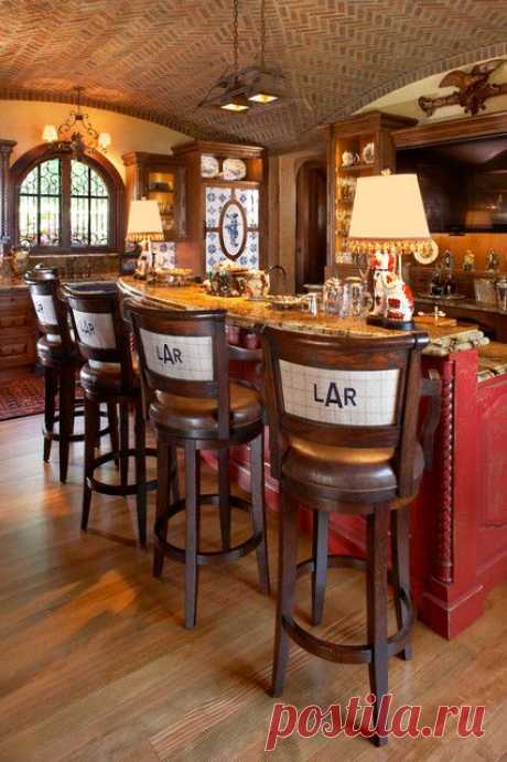 Bar - rustic - kitchen - minneapolis - by Gabberts Design Studio