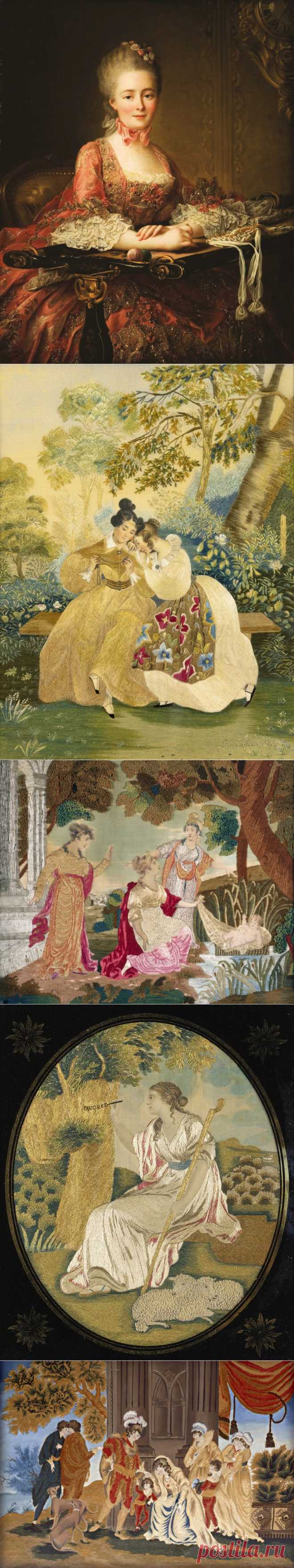 Старинная вышивка 18-19 вв.