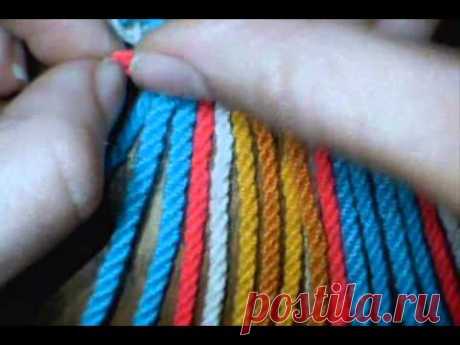 Como hacer tira, gasa, fajon wayuu 24 cordones