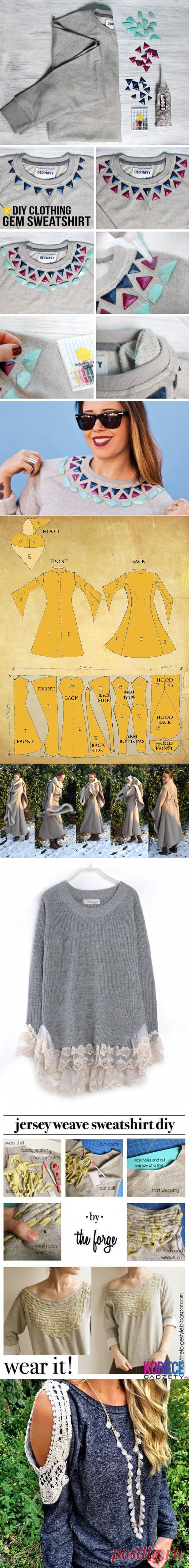 Не выбрасывайте старые свитера - море идей для переделки!