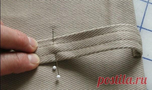 Пришиваем шлевки