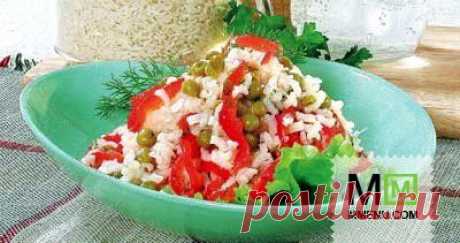 Салат из риса с красным перцем - кулинарный рецепт. Миллион Меню