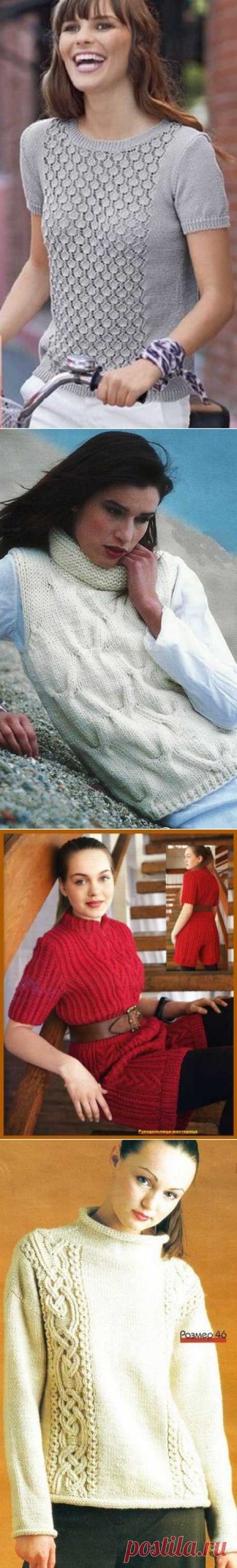 Подборка уютных вещей связанных спицами