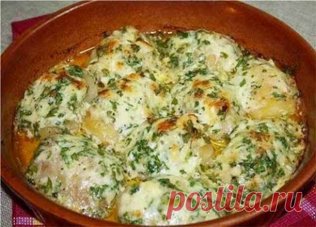 Картошка в чесночном масле