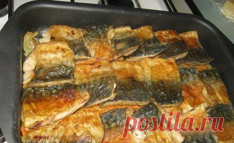Обалденная скумбрия, запеченная в духовке Вкуснейшая скумбрия, запеченная в духовке