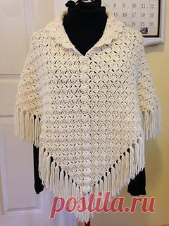 1 2 3 Shawl & Poncho pattern by Jean Marie (JMSQ) Adult size calls for a J hook. To make for a newborn, use baby or sportweight yarn and an F or G hook