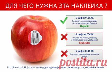 Знаете ли вы, что означают эти наклейки на фруктах?