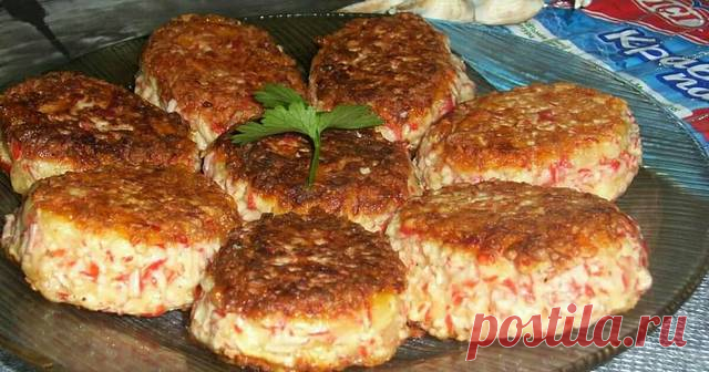 Котлеты из крабовых палочек Автор рецепта Лиана Курбанова - Cookpad