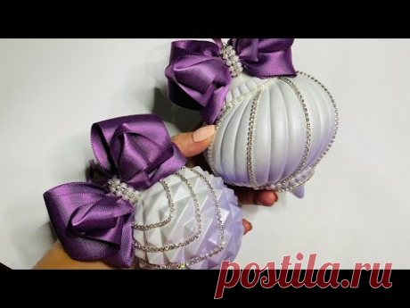 Елочные игрушки. Маскируем брак и декорируем ,, ежика,,