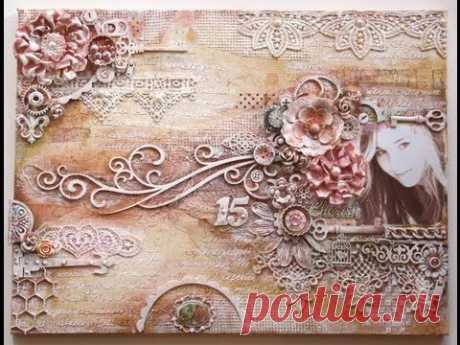 Mixed Media Canvas by Gabrielle Pollacco